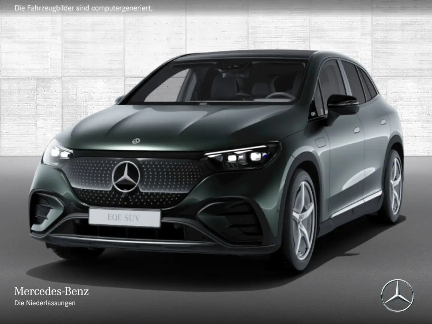 Mercedes-Benz EQE SUV EQE 350 4M AMG+NIGHT+PANO+360+AHK+BURMESTER Grün - 2
