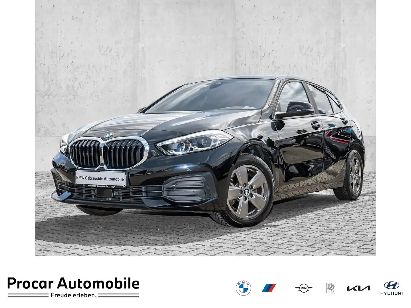 BMW 118 d 5-Türer Advantage LC+ Navi LED RFK Zwart - 1