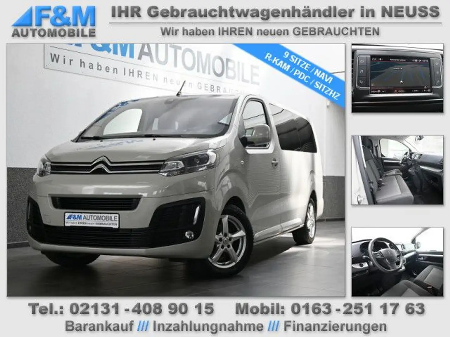 Citroen Spacetourer 2,0  L3 Business EAT8 9 Sitze HUD RK Grey - 1