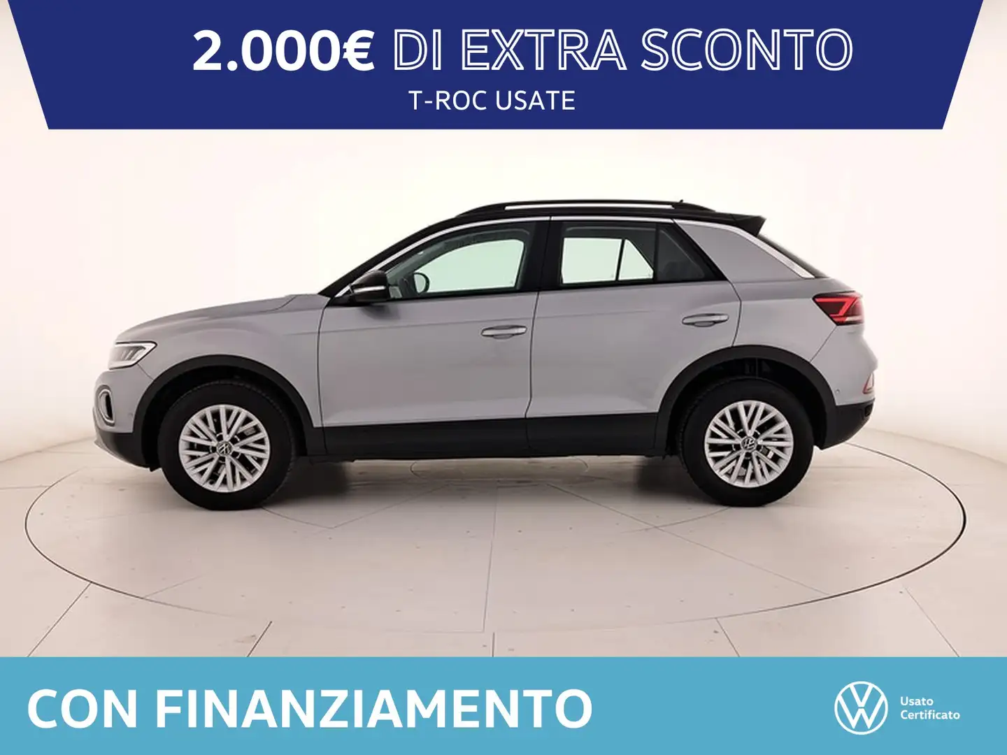 Volkswagen T-Roc 1.5 tsi life dsg Grigio - 2