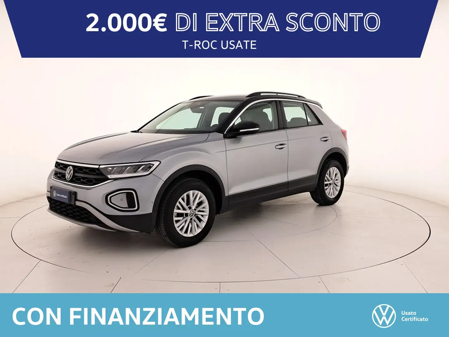 Volkswagen T-Roc 1.5 tsi life dsg Grigio - 1