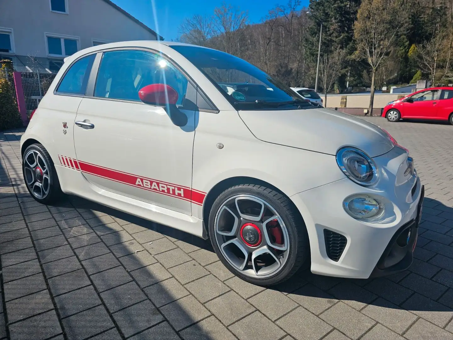 Abarth 500 595 / TÜV Neu / Leder / TOP Blanc - 2