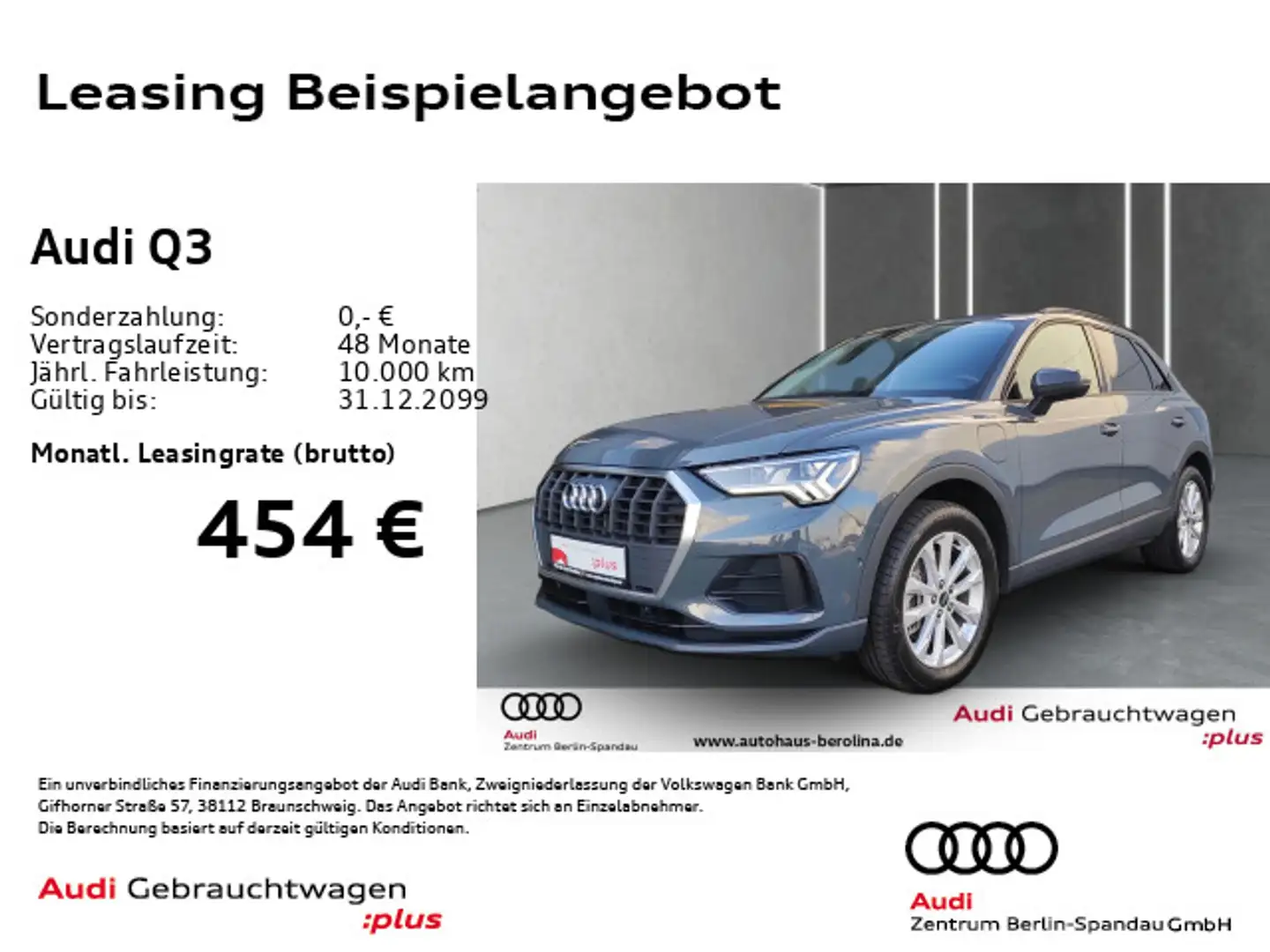 Audi Q3 45 TFSI e S tronic *MATRIX*R-CAM*ACC*Virt.C+* Gris - 1