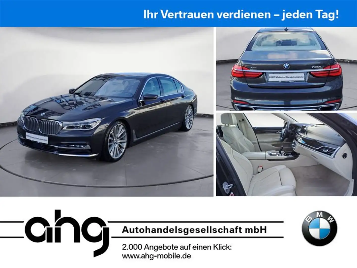 BMW 750 Li xDrive Verkauf nur Gewerbe/Export Grijs - 1