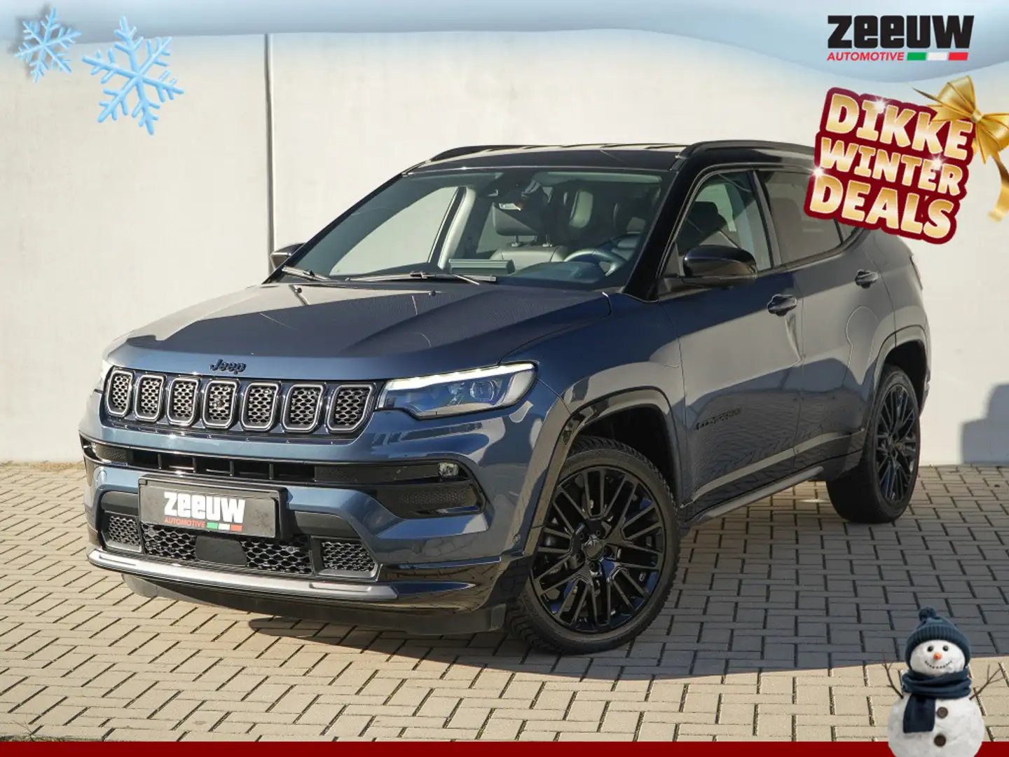Jeep Compass 1.5T e-Hybrid 130 PK S | Leder | Winter | Camera | Blau - 1