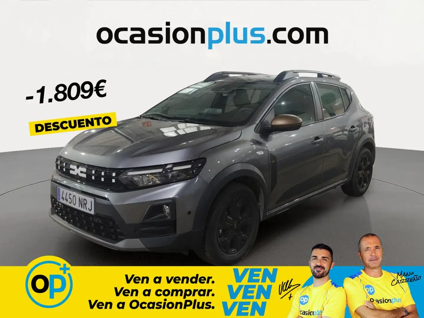 Dacia Sandero Stepway ECO-G Extreme 120 Aut. Gris - 1