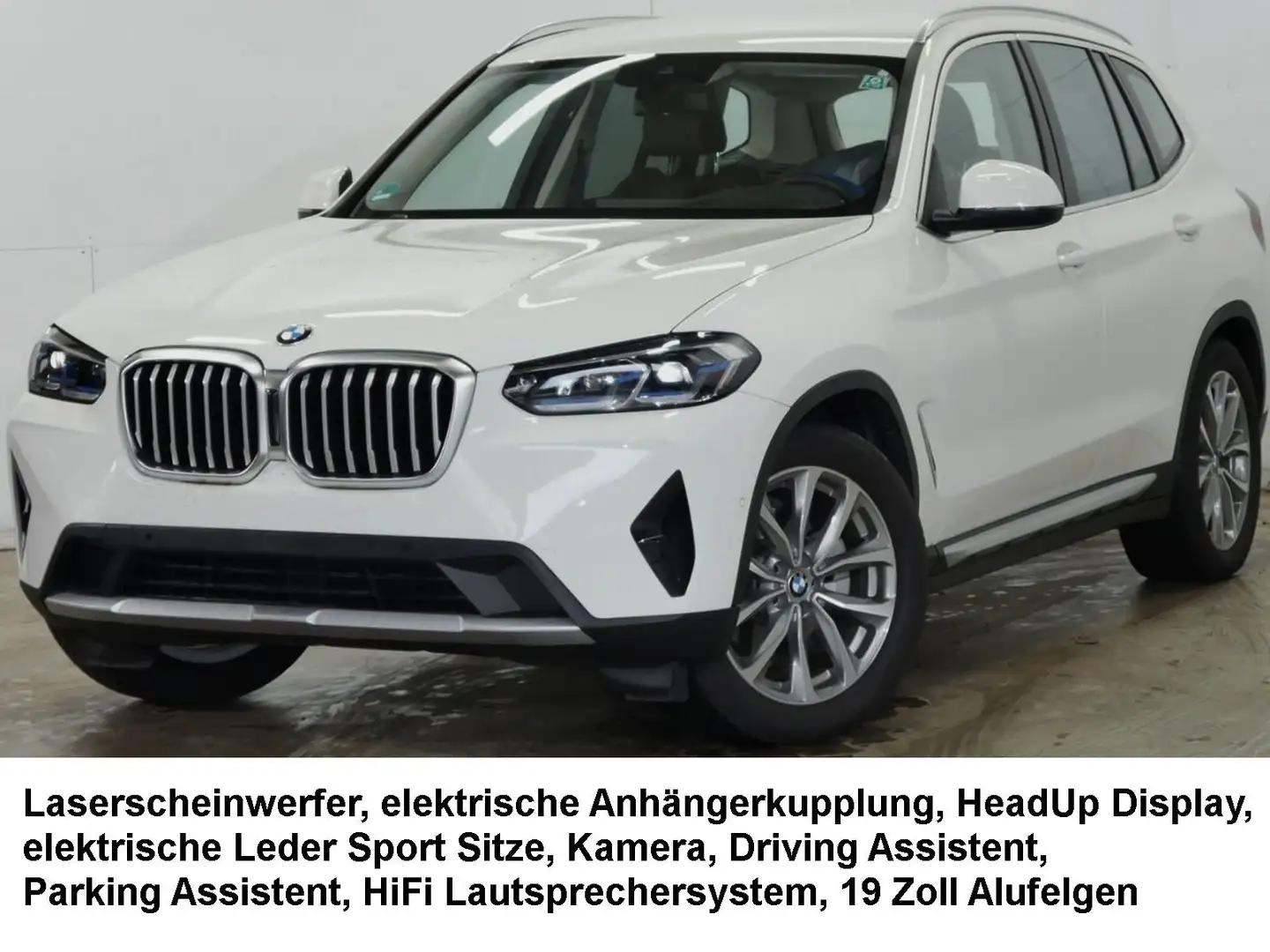 BMW X3 20dxDr HUD,Laser,Leder,AHK NP:72.900 Weiß - 2