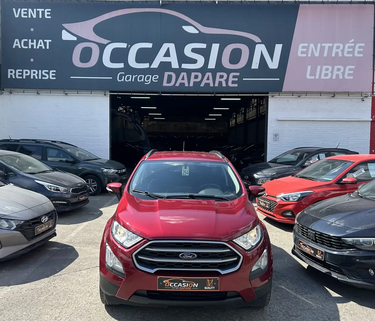 Ford EcoSport 1.0 EcoBoost 125CV - GPS - CARNET - Garantie 1 an Rouge - 1
