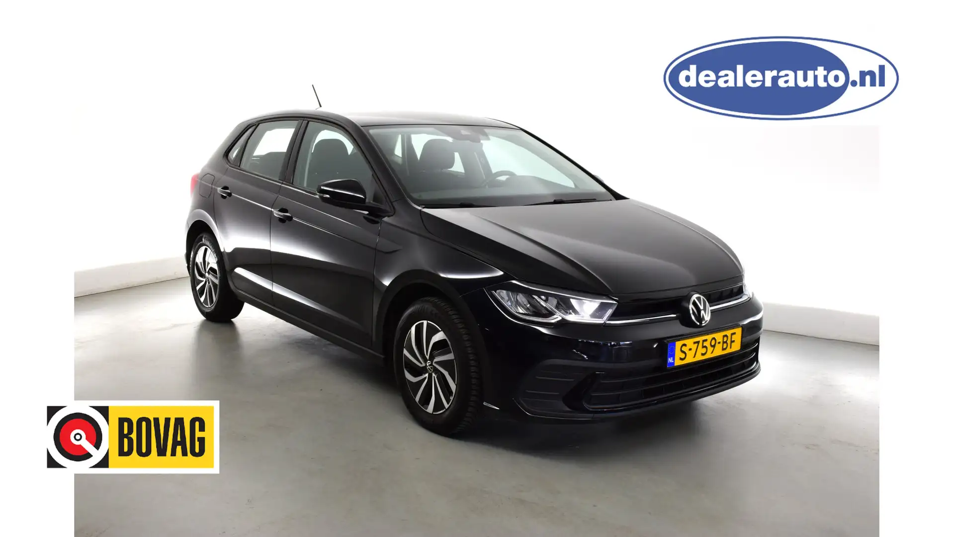 Volkswagen Polo 1.0 TSI Life M'23 Carplay, Adapt-Cruise-4S banden, Schwarz - 1