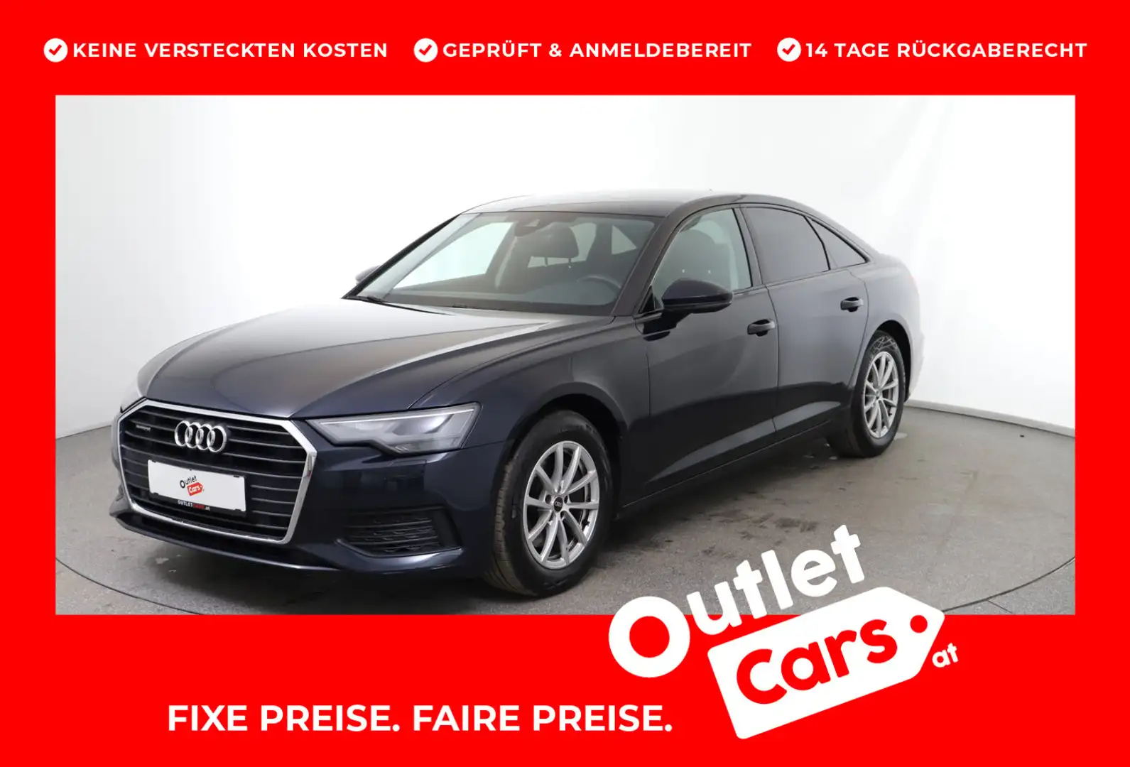 Audi A6 Limousine 45 TDI quattro Blau - 1