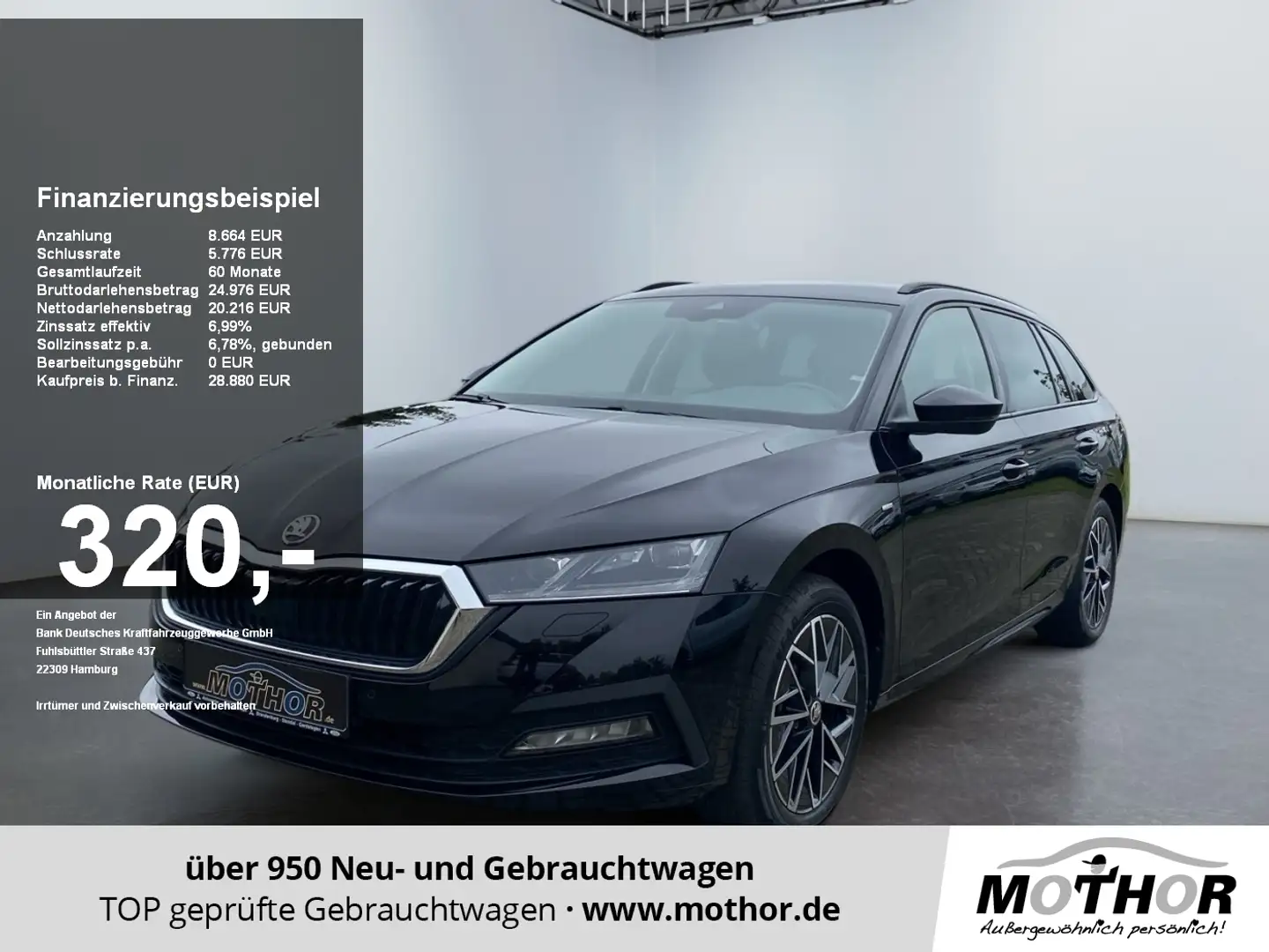 Skoda Octavia Combi Clever 2.0 TDI DSG ACC PDC KAM NAV Schwarz - 1