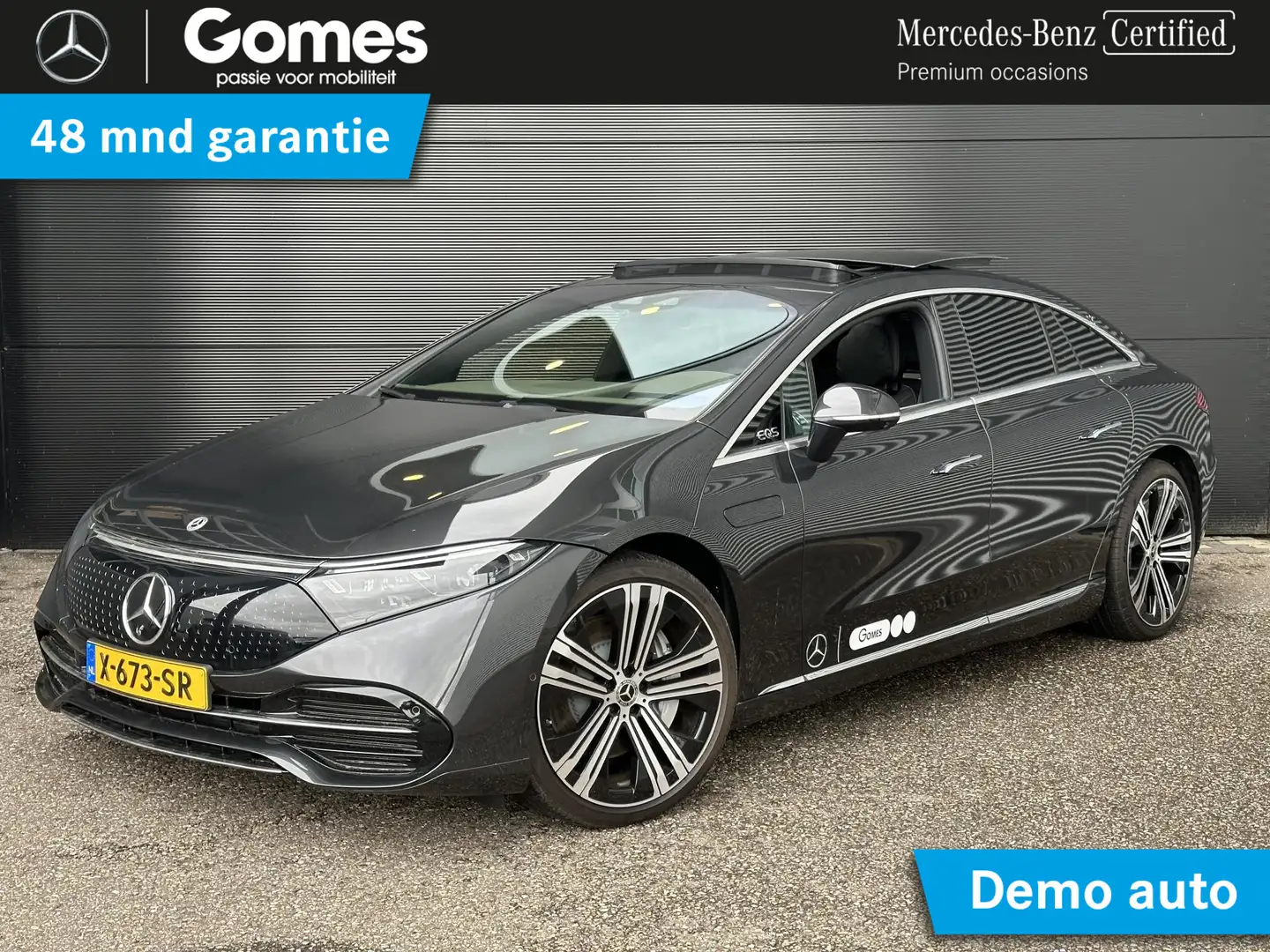 Mercedes-Benz EQS 580 4MATIC Luxury Line | Panoramadak | Rijassisten Grijs - 1