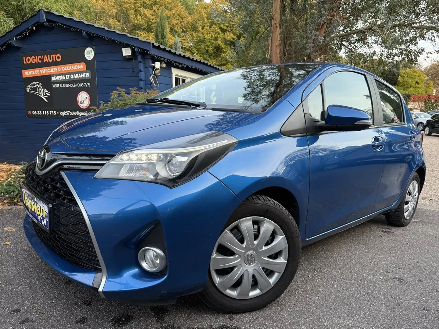 Toyota Yaris III 100 VVT-i Design 5p Bleu - 2