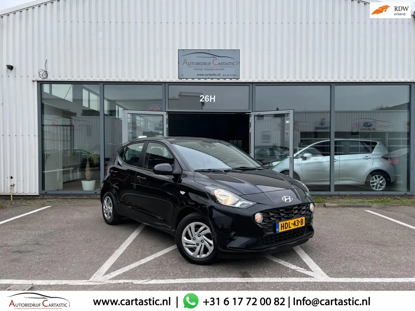 Hyundai i10 1.0 AUTOMAAT | CLIMA | CRUISE | CARPLAY | PDC | AP Чёрный - 1