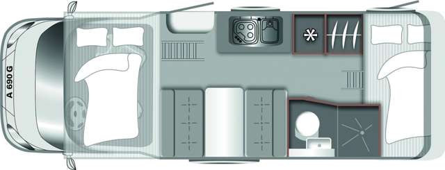LMC Tourer A 690 G 6 Sitzplätze NAVI Markise Klima