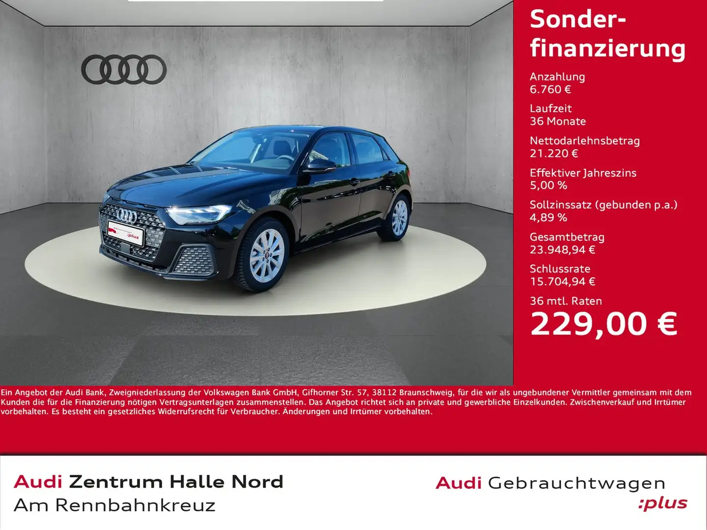 Audi A1 Sportback 30 TFSI S tronic Schwarz - 1