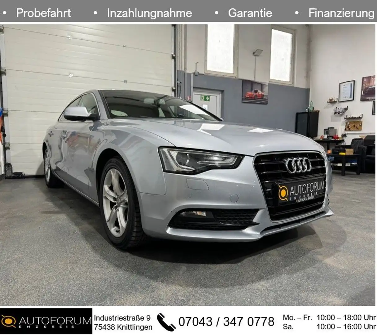 Audi A5 2.0 TDI Automatik Sportback *SHZ*XENON*NAVI* Silber - 1