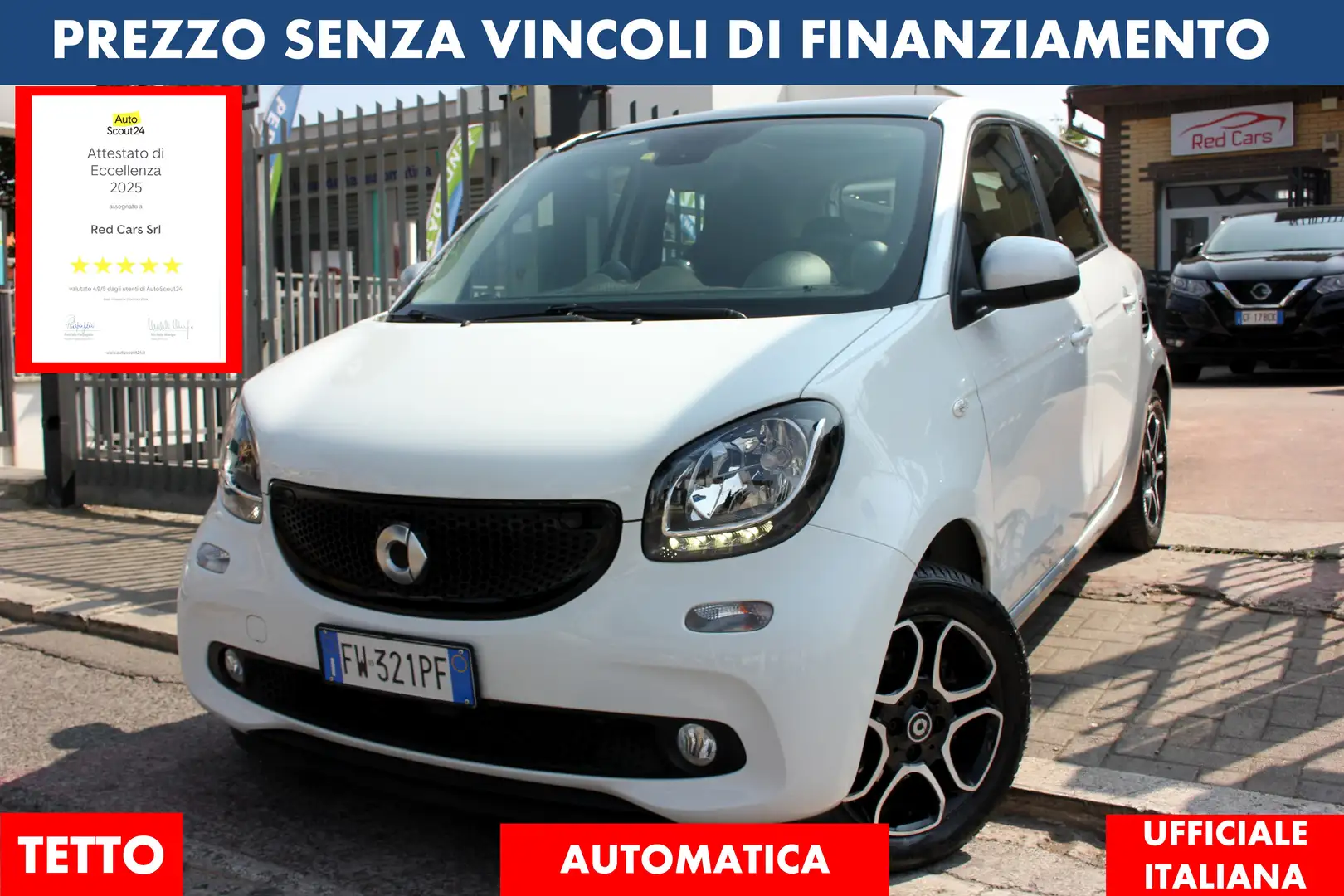 smart forFour Passion *PREZZO VERO* DOPPIO TETTO AUTOMATICA - 1