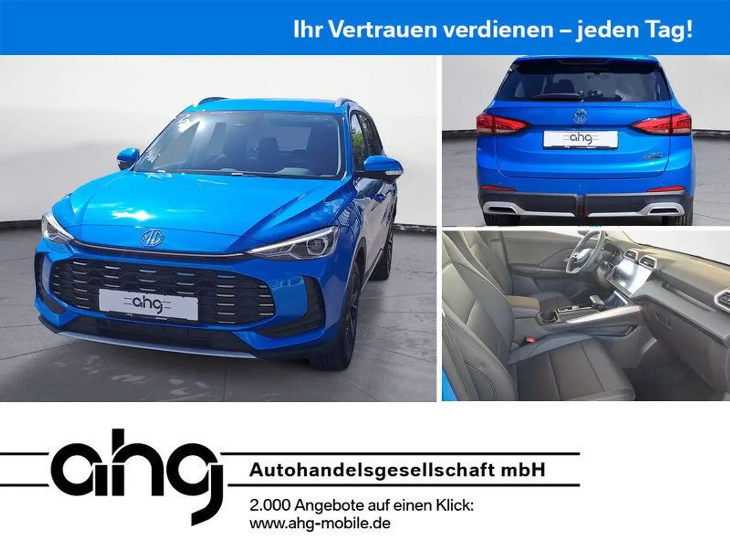 MG ZS 1,5 HYBRID+ LUXURY FINANZIERUNGSPREIS INCL BE Blau - 1