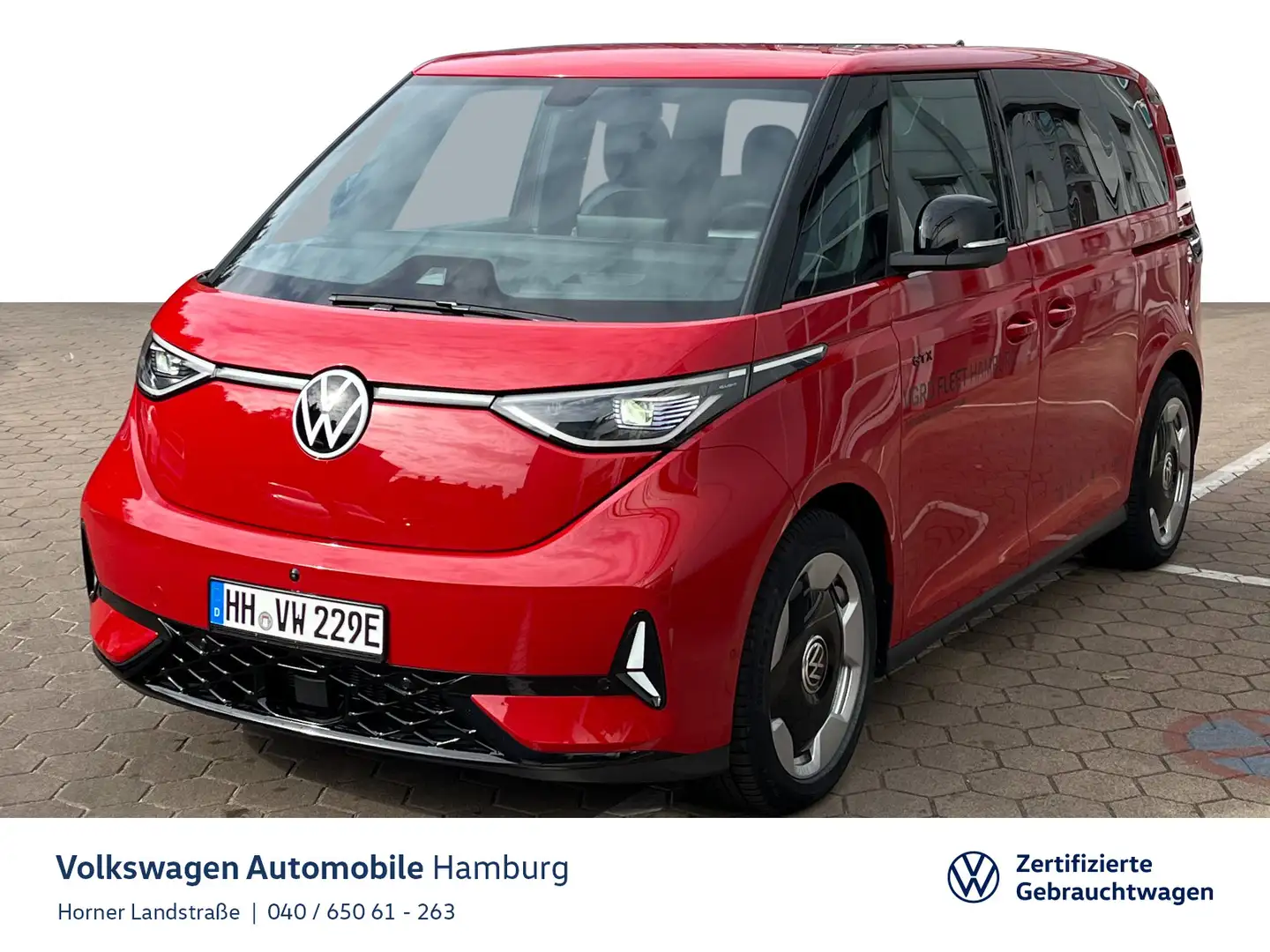 Volkswagen ID. Buzz ID.Buzz GTX 4MOTION Sitzheizung AHK Navi PDC Rojo - 1