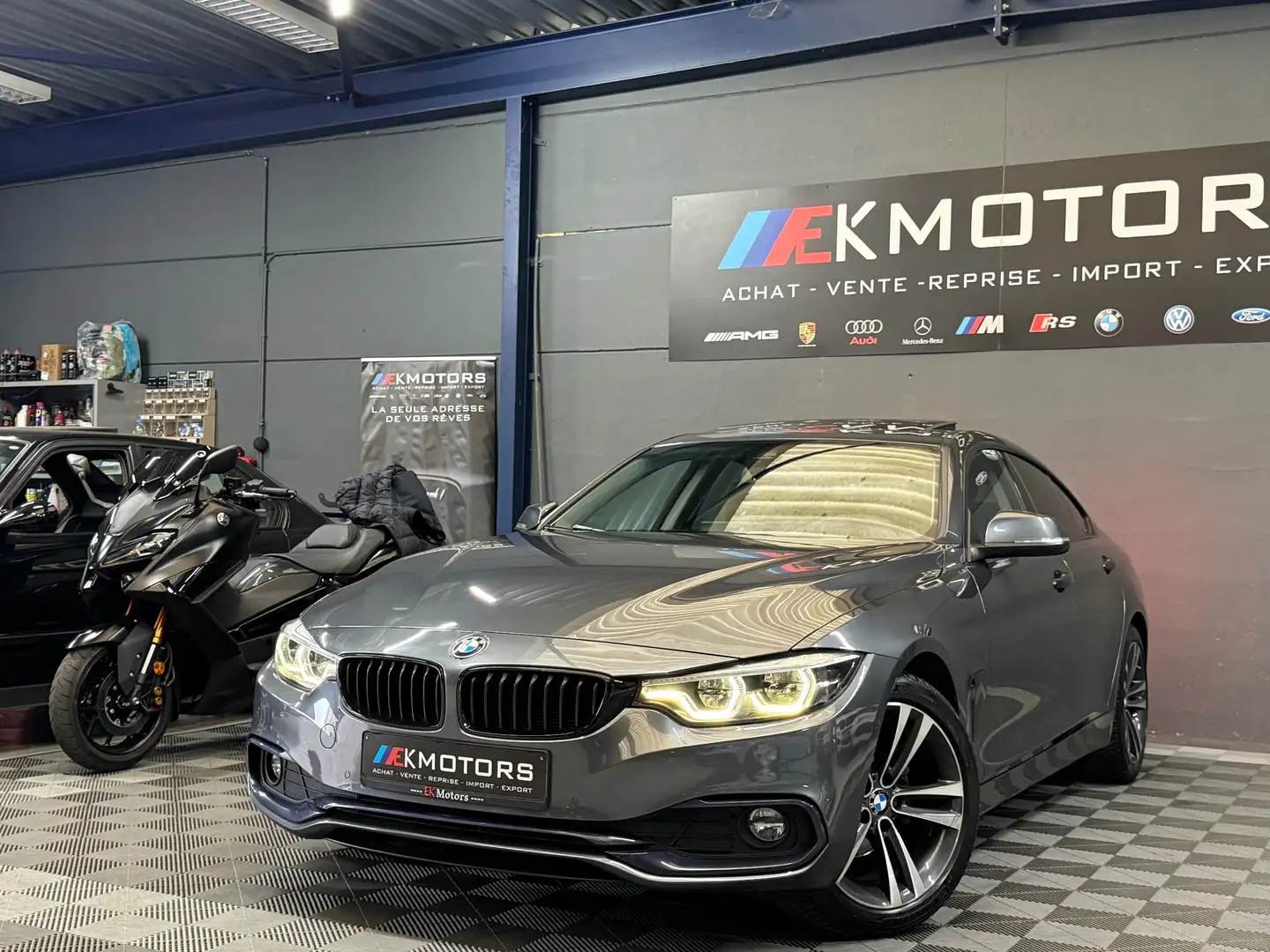 BMW 418 °ACC°PACK SPORT°TOIT°HI-FI°FULL Gris - 1