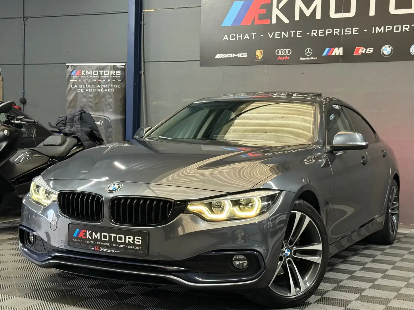 BMW 418 °ACC°PACK SPORT°TOIT°HI-FI°FULL Gris - 2