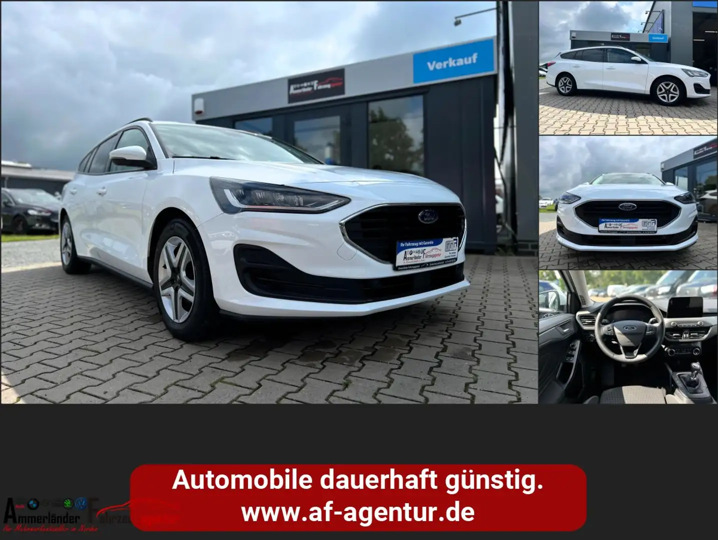 Ford Focus Turnier 1,5 Facelift COOL&CONNECT *AHK-NAVI-RFK-AP Weiß - 1