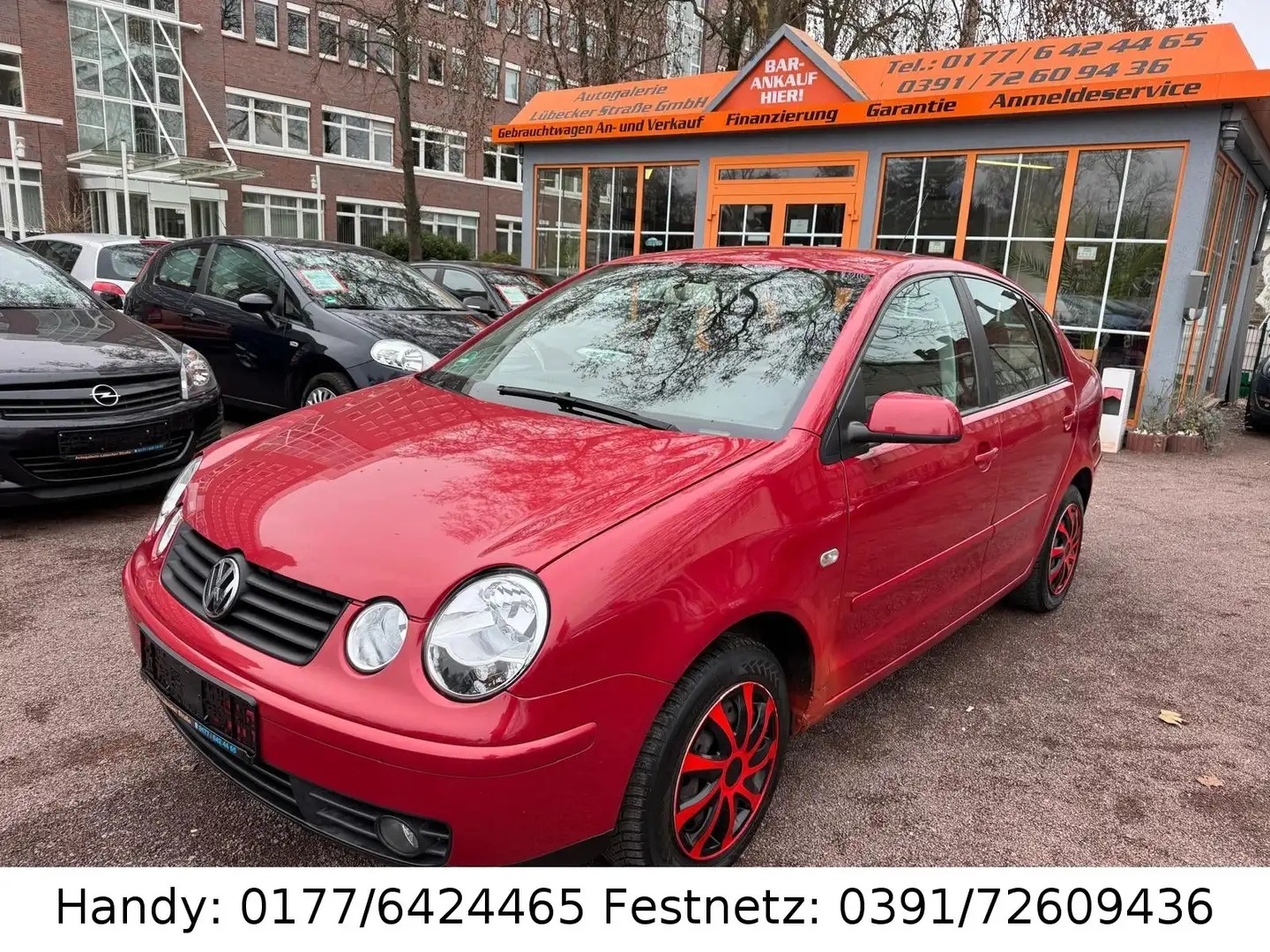 Volkswagen Polo Limousine 1.4 16V Comfortline/KLIMA/4xel.FH Rot - 1