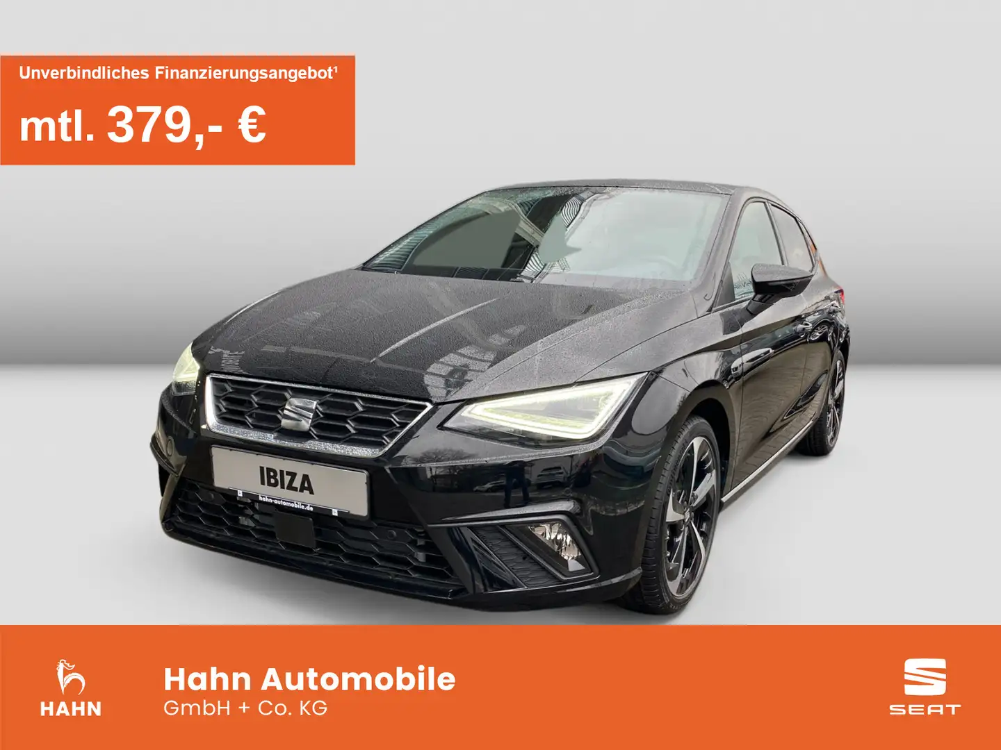 SEAT Ibiza FR 1.0 TSI Carplay LED PDC DAB Noir - 1