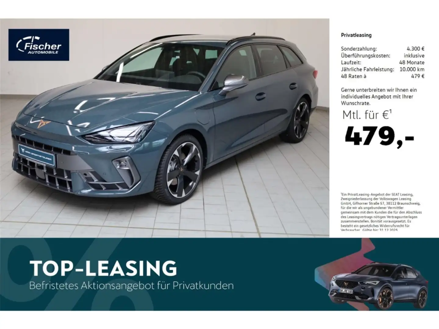 CUPRA Leon Sportstourer 1.5 e-Hybrid Blau - 1