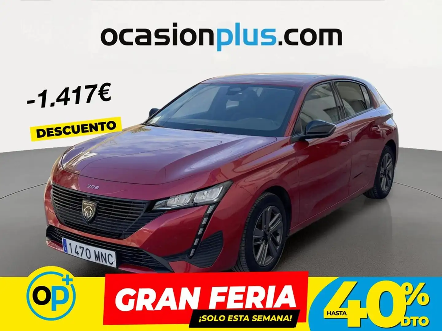 Peugeot 308 1.5 BlueHDi S&S Active Pack EAT8 130 Rojo - 1