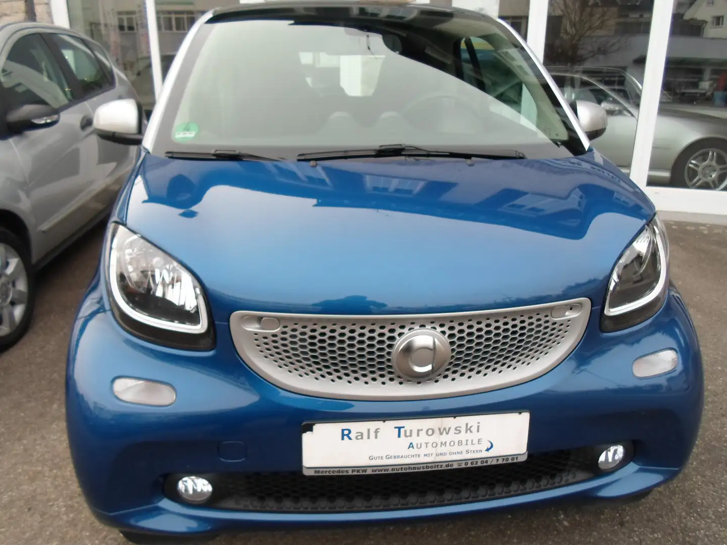 smart forTwo 0,9 Turbo, Passion Automatik, Cool & Audio Blauw - 2