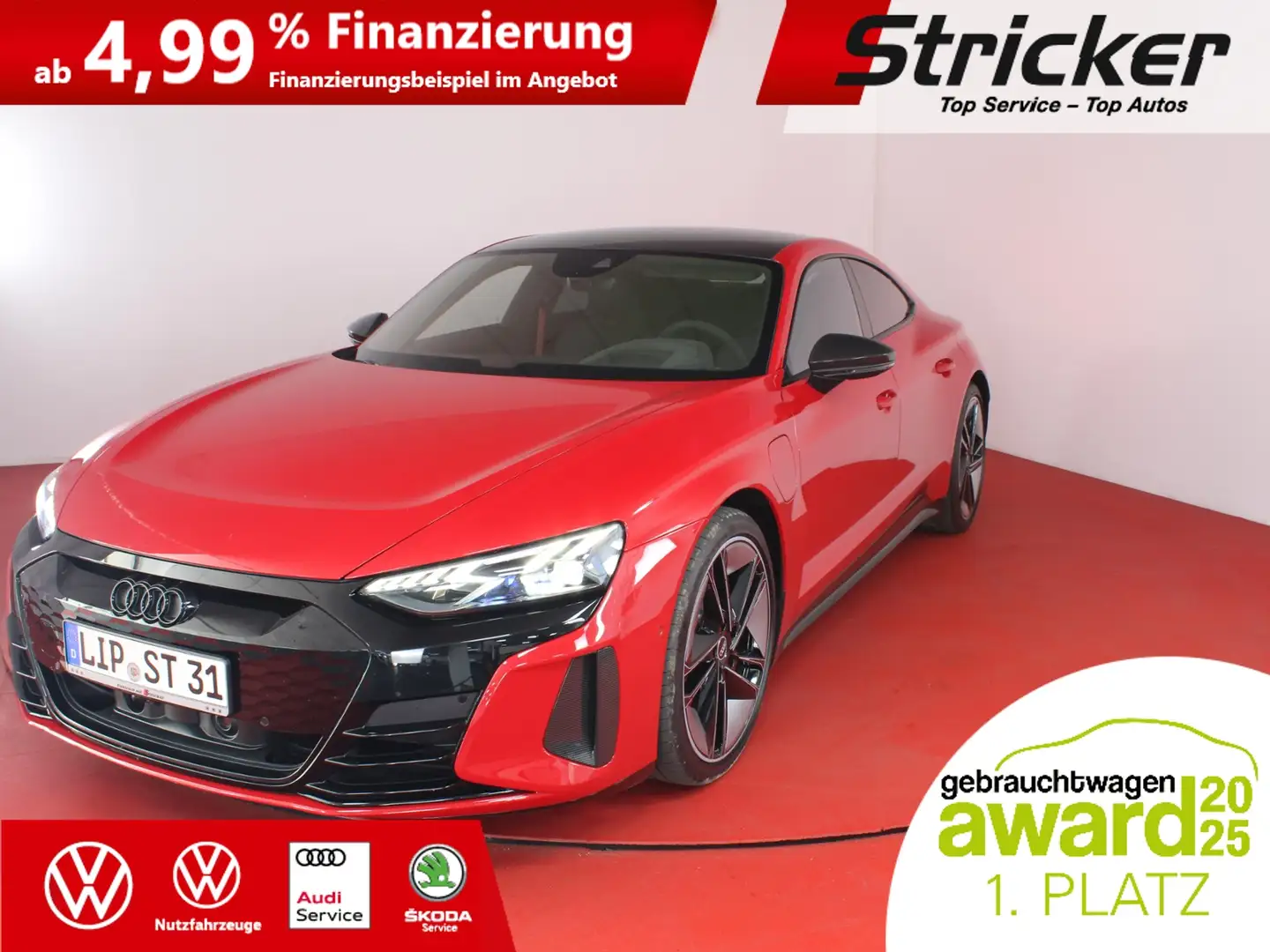 Audi RS e-tron GT 796,-ohne Anzahlung B&O Top-Sport Красный - 2