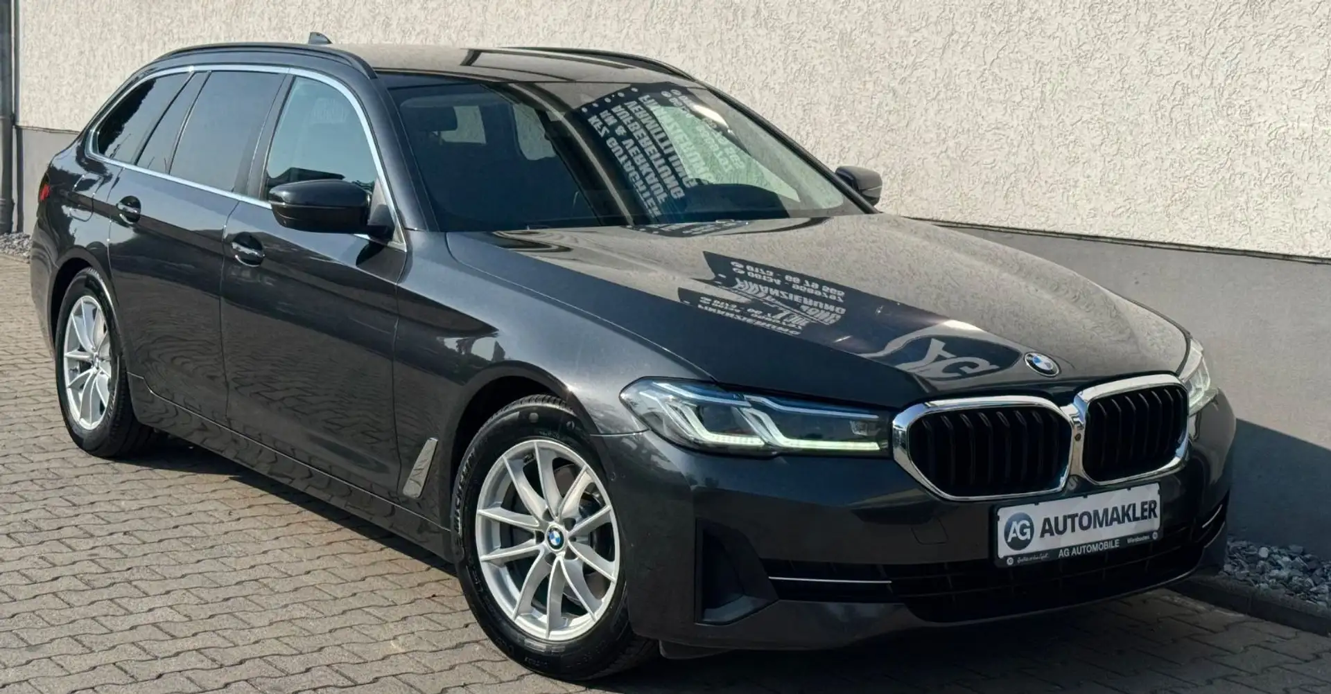 BMW 520 5 Touring 520 d BMW Garantie 02/26 Kam. Nav AHK. Gris - 1