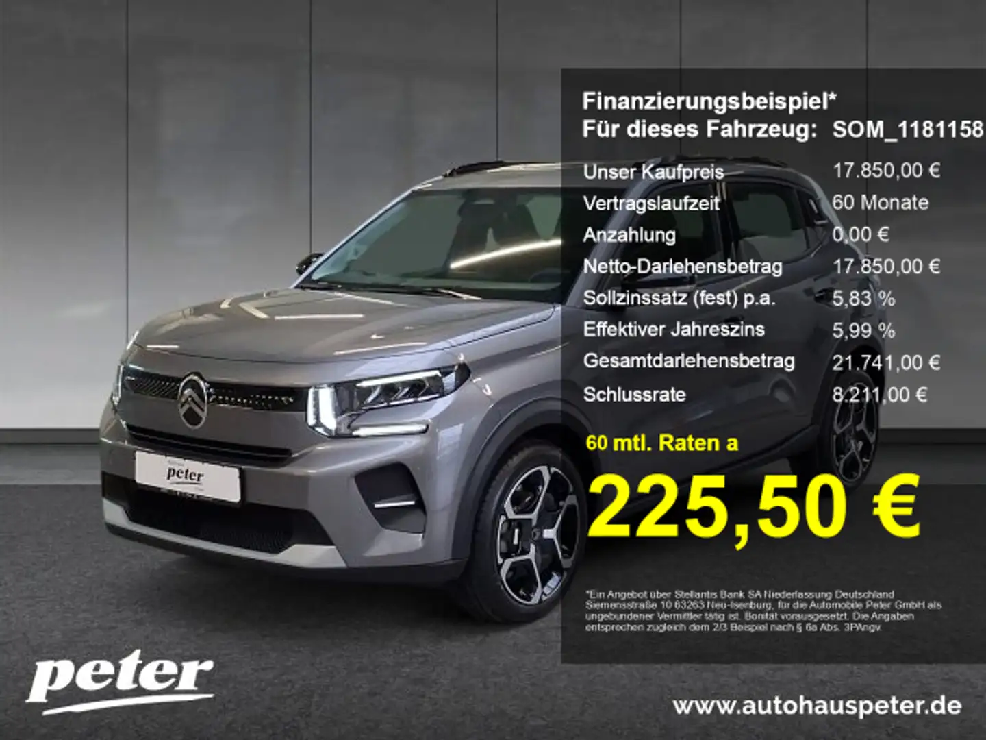 Citroen C3 C3 Turbo 100 Plus +EPH+Klima+DAB+Mirrorscreen+ Gris - 1