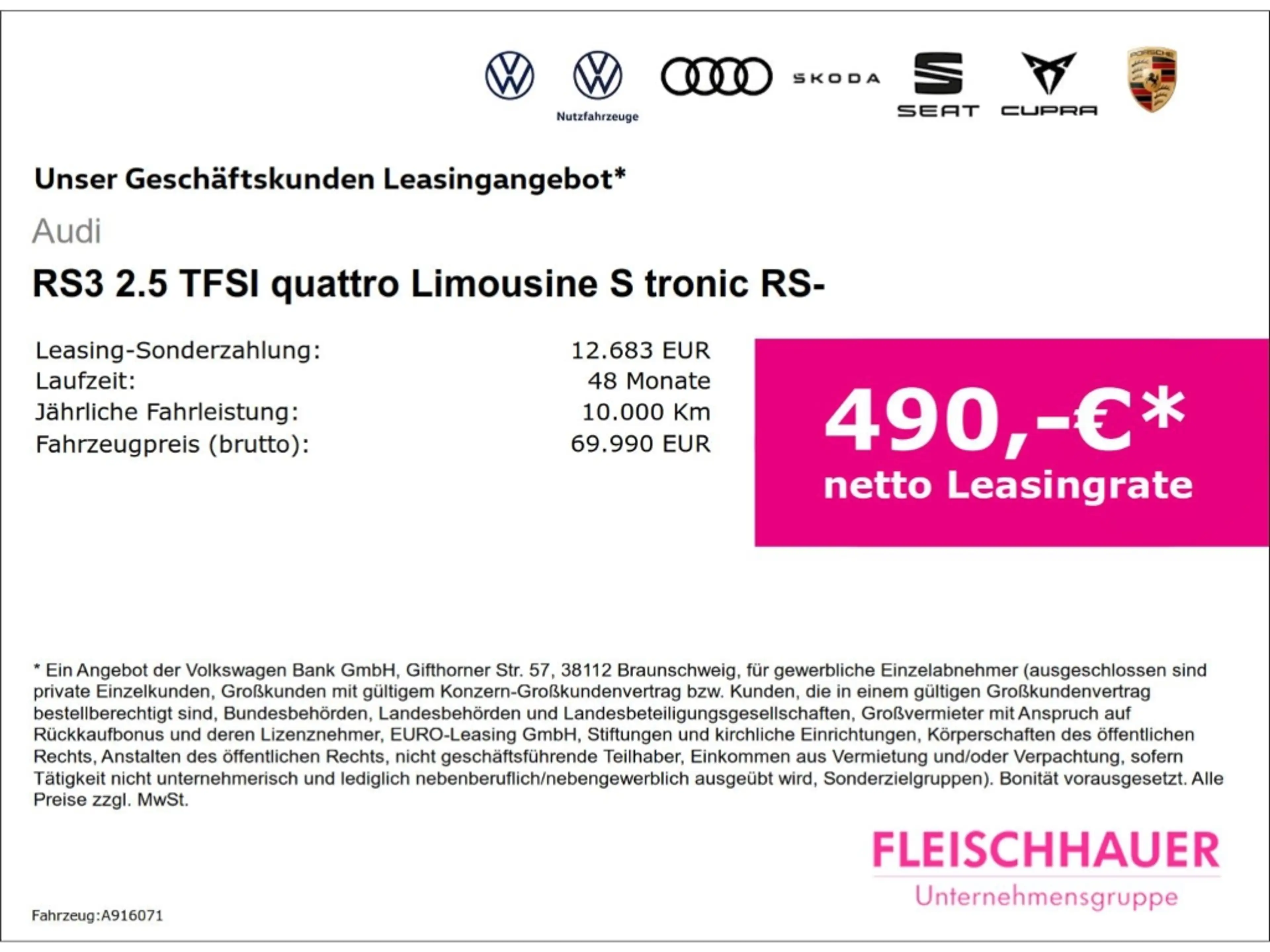 Audi RS3 2.5 TFSI quattro Limousine S tronic RS-SPORTABGASA — photo 3