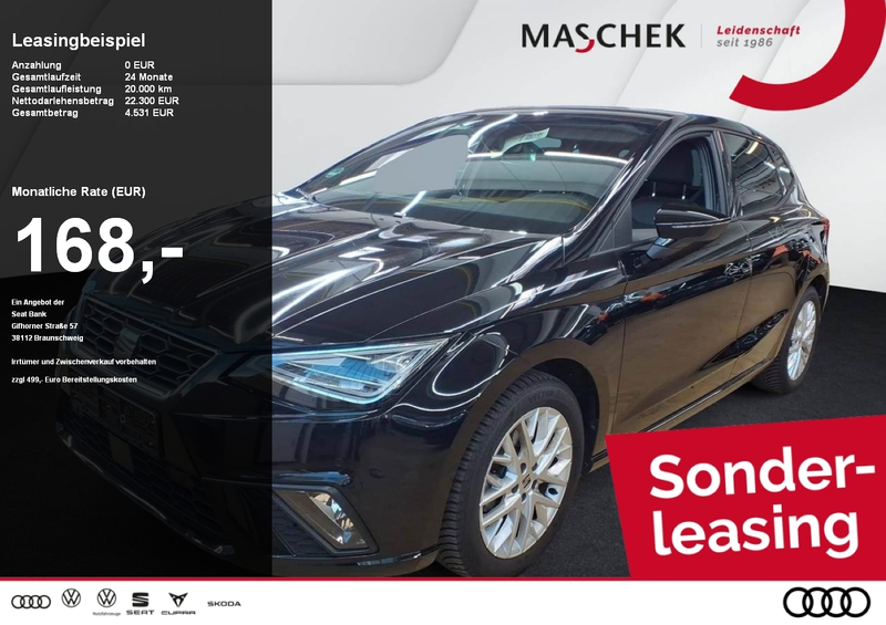 SEAT Ibiza FR 1.5 TSI Sonderleasing Navi VollLED FullLink