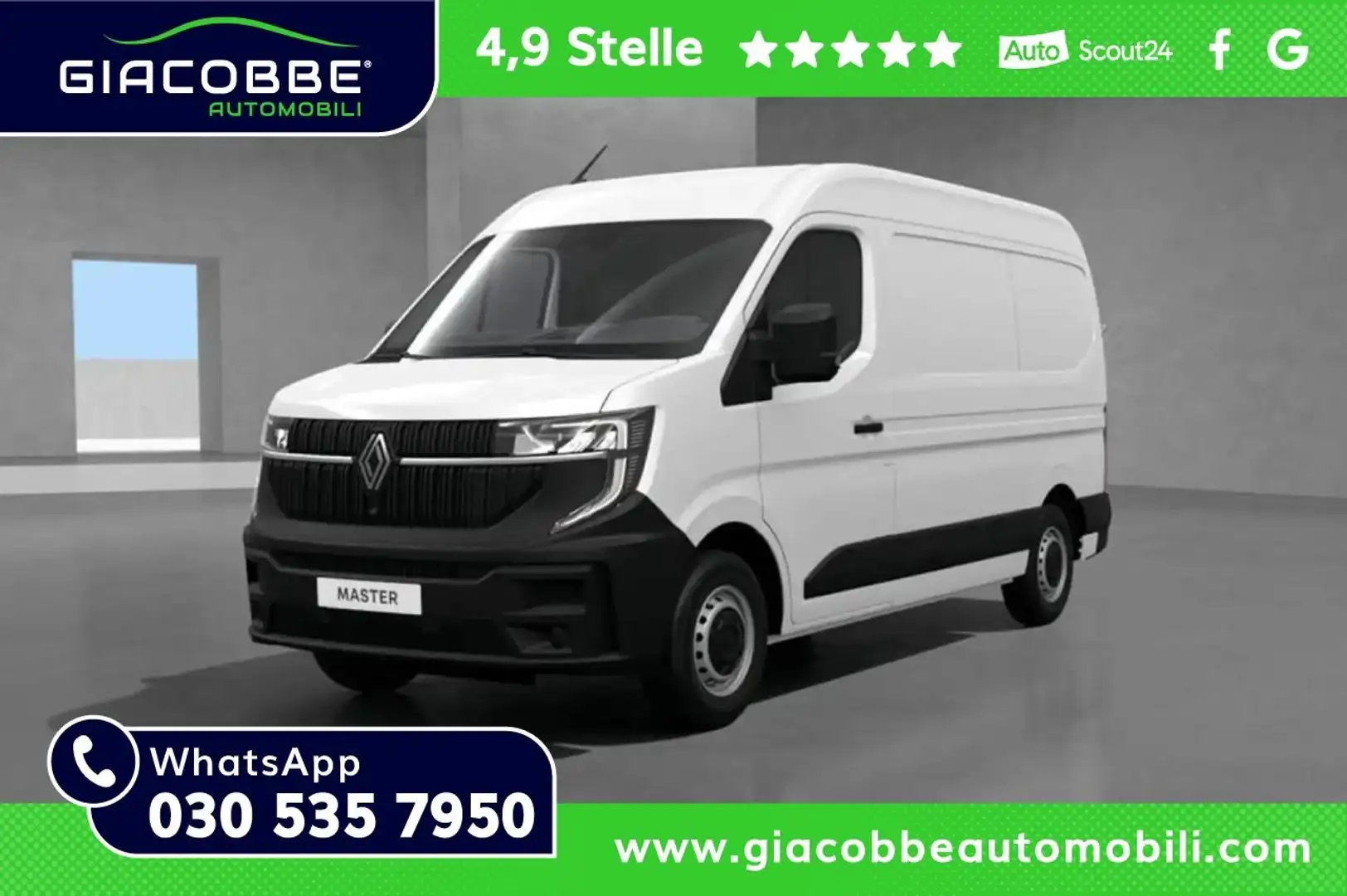 Renault Master L2 H2 T33 130CV 🔥PRONTA CONSEGNA🔥 Blanc - 1