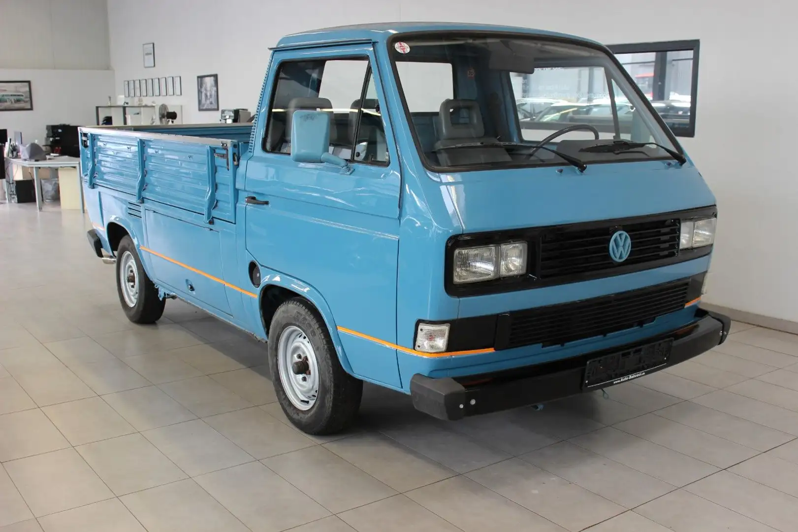 Volkswagen T3 Pritsche 1,9i*Leder*3-Sitzer*AHK* Blau - 1