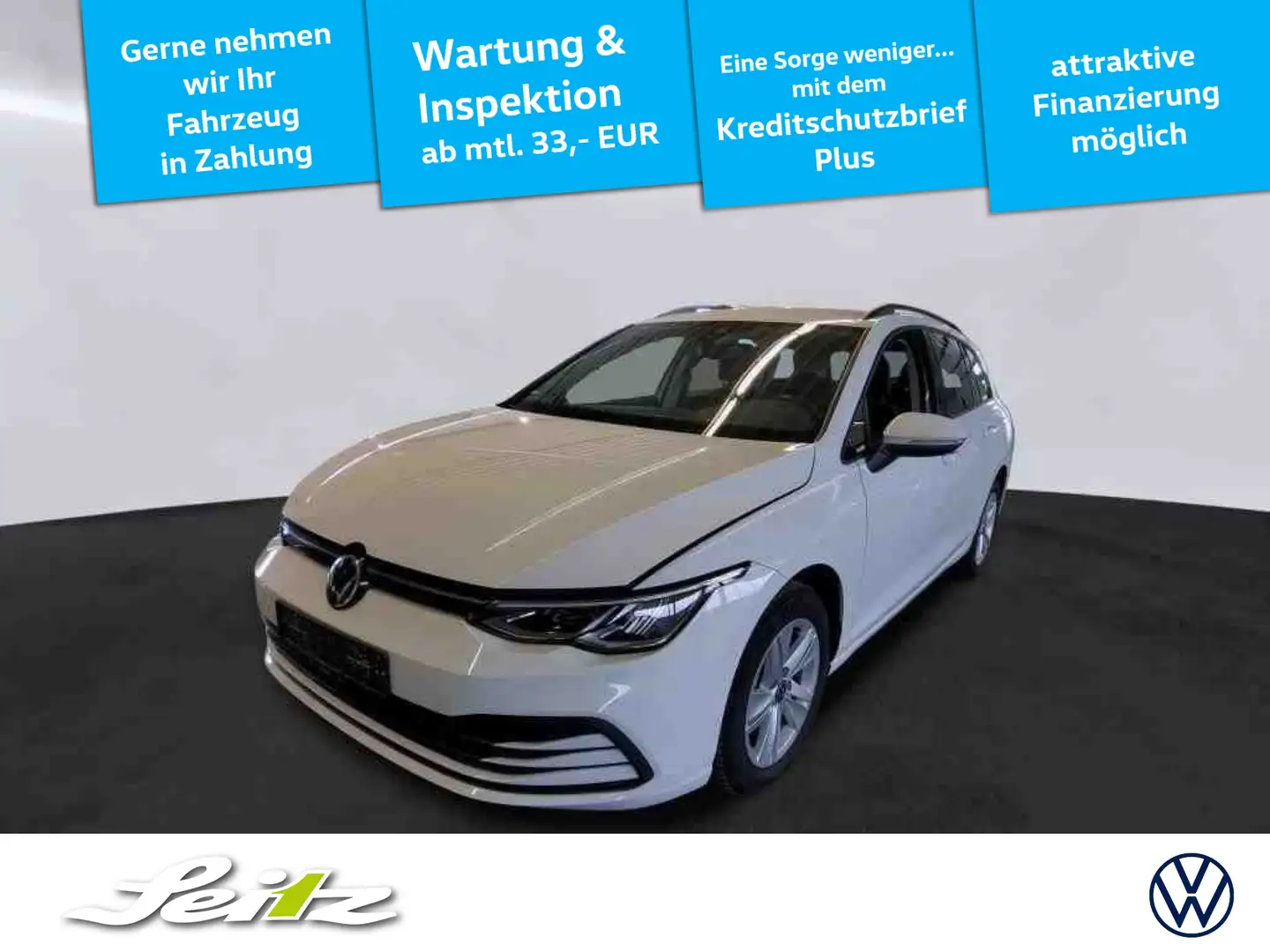 Volkswagen Golf Variant Golf VIII Variant 2.0 TDI Life *LED*NAVI*PDC*SITZH Blanc - 1