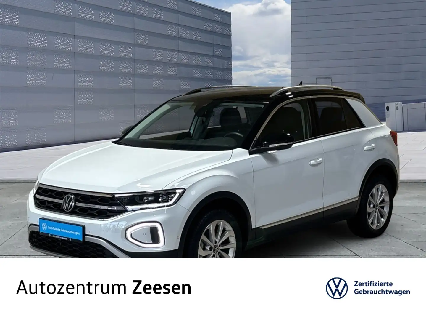 Volkswagen T-Roc 1.0 TSI Style OPF+SHZ+LWS+USB+DAB+MAL+RS+ Klima Weiß - 1