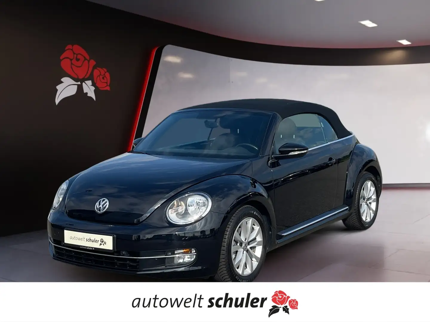 Volkswagen Beetle Cabriolet 1,2 TSI Design Navi Zwart - 1