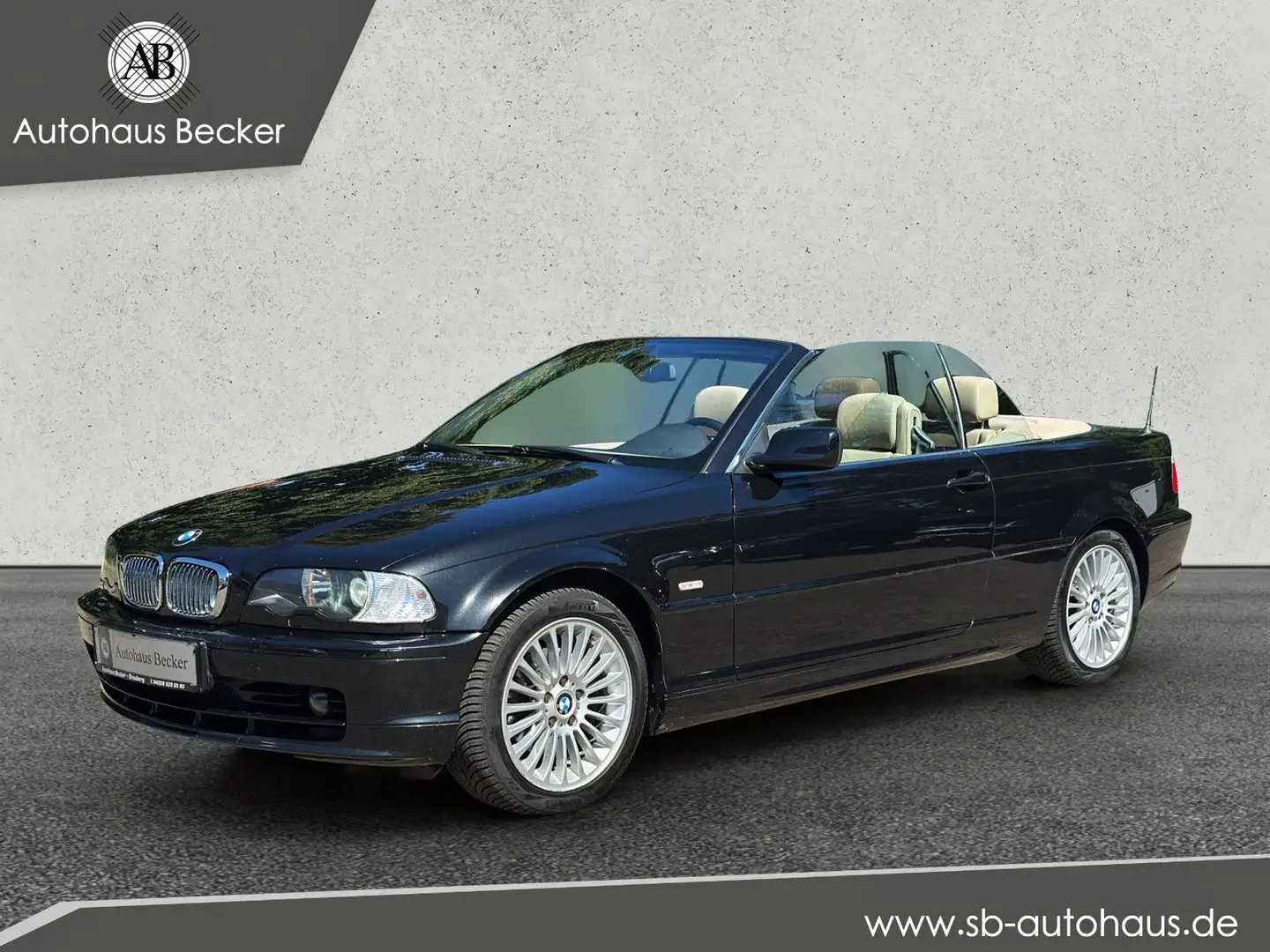 BMW 320 Ci Cabrio+XENON+LEDER+KLIMA+6 Zylinder+ Noir - 1