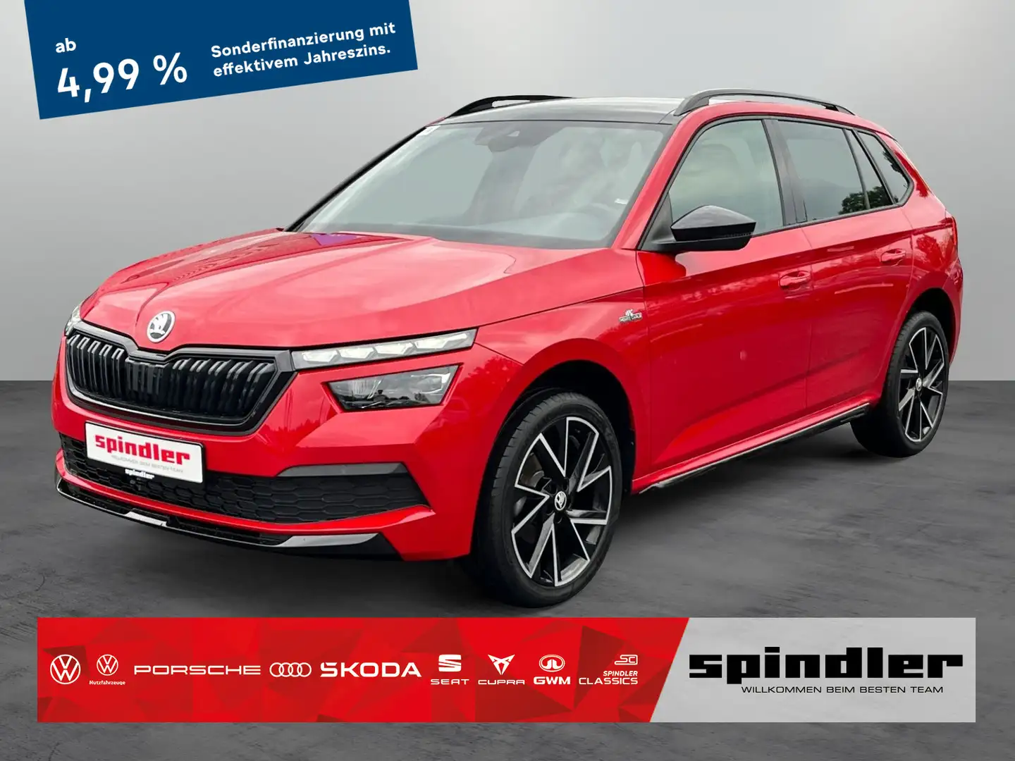 Skoda Kamiq Monte Carlo  1.5 TSI/ Pano, LED, SHZ, DAB+ Rouge - 1
