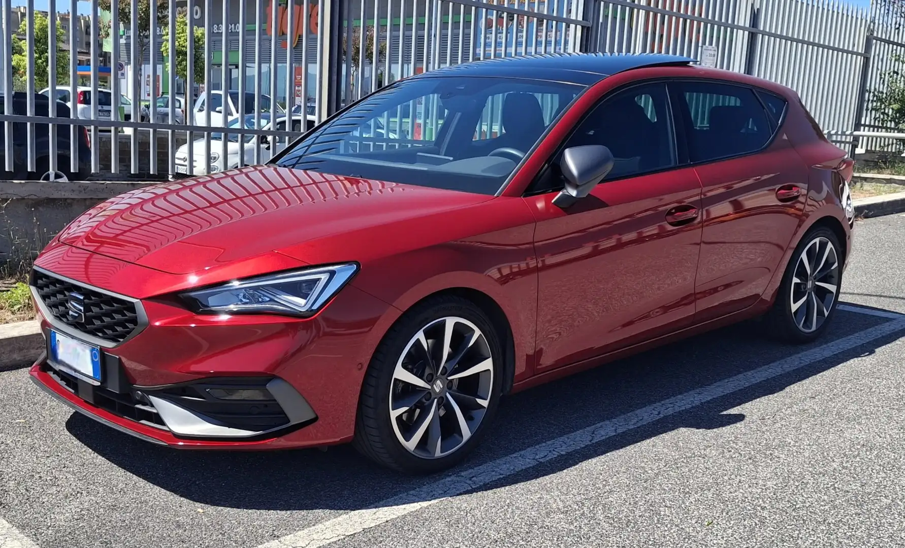 SEAT Leon 2.0 tdi FR 150cv dsg Piros - 1