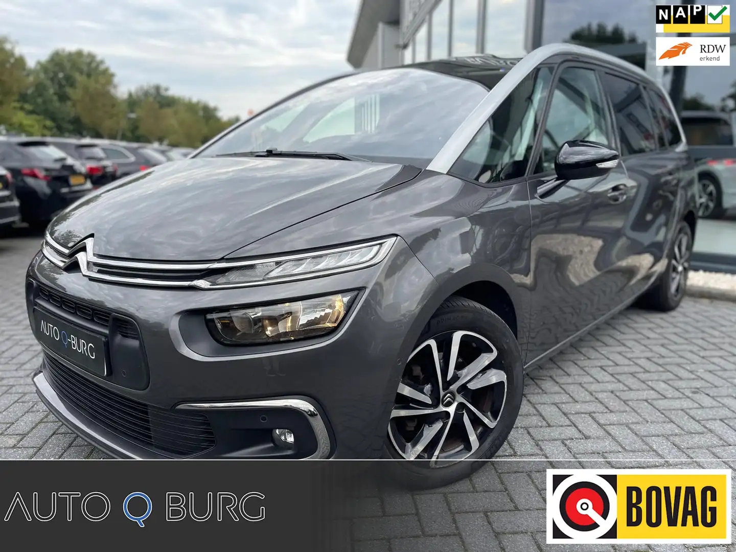 Citroen Grand C4 SpaceTourer 1.2 PureTech Shine | Trekhaak | 7 Persoons | Autom Gris - 1