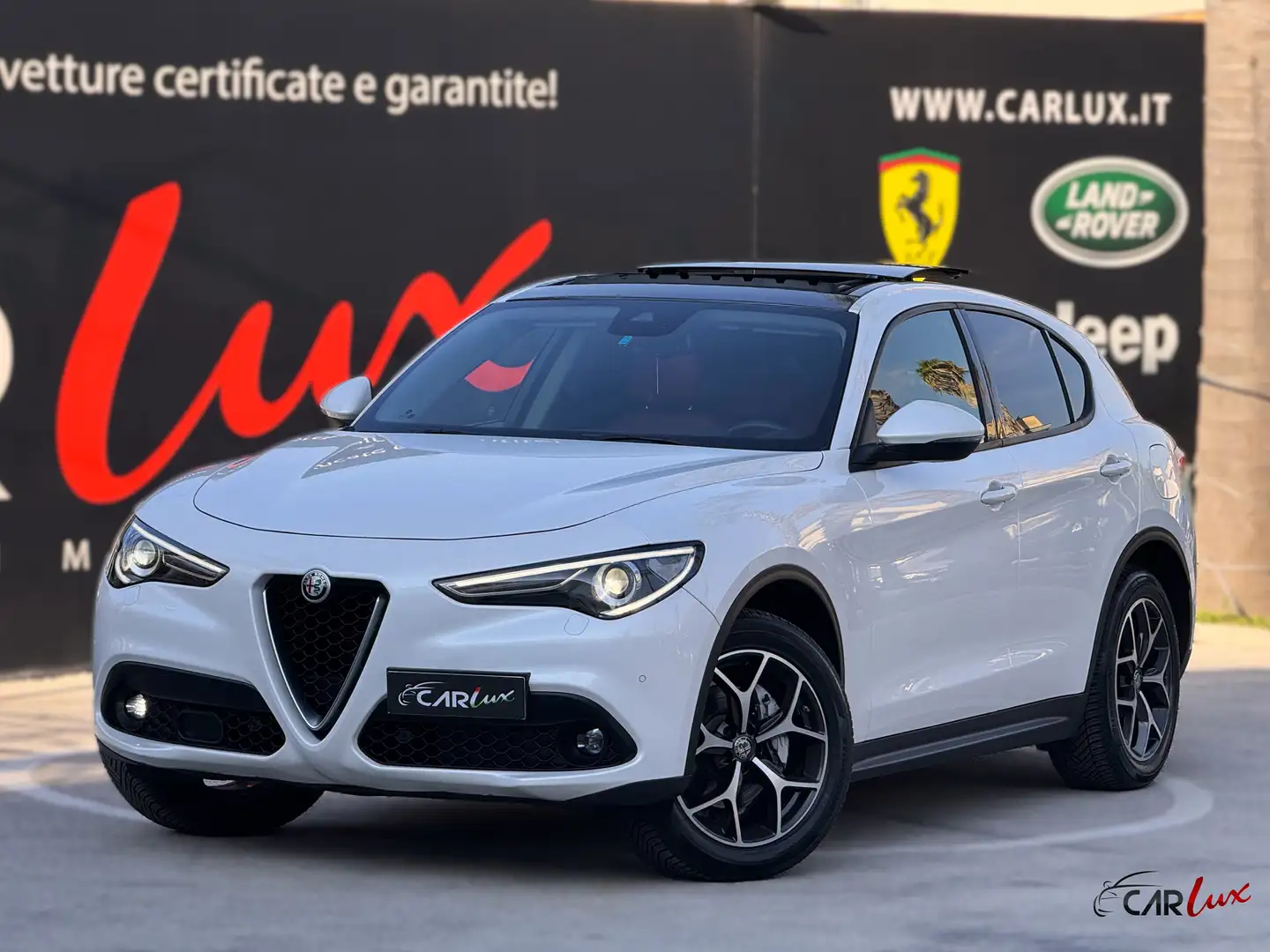 Alfa Romeo Stelvio 2.2 Turbo Diesel Super Q4 210CV TETTO PELLE ROSSA Blanc - 1