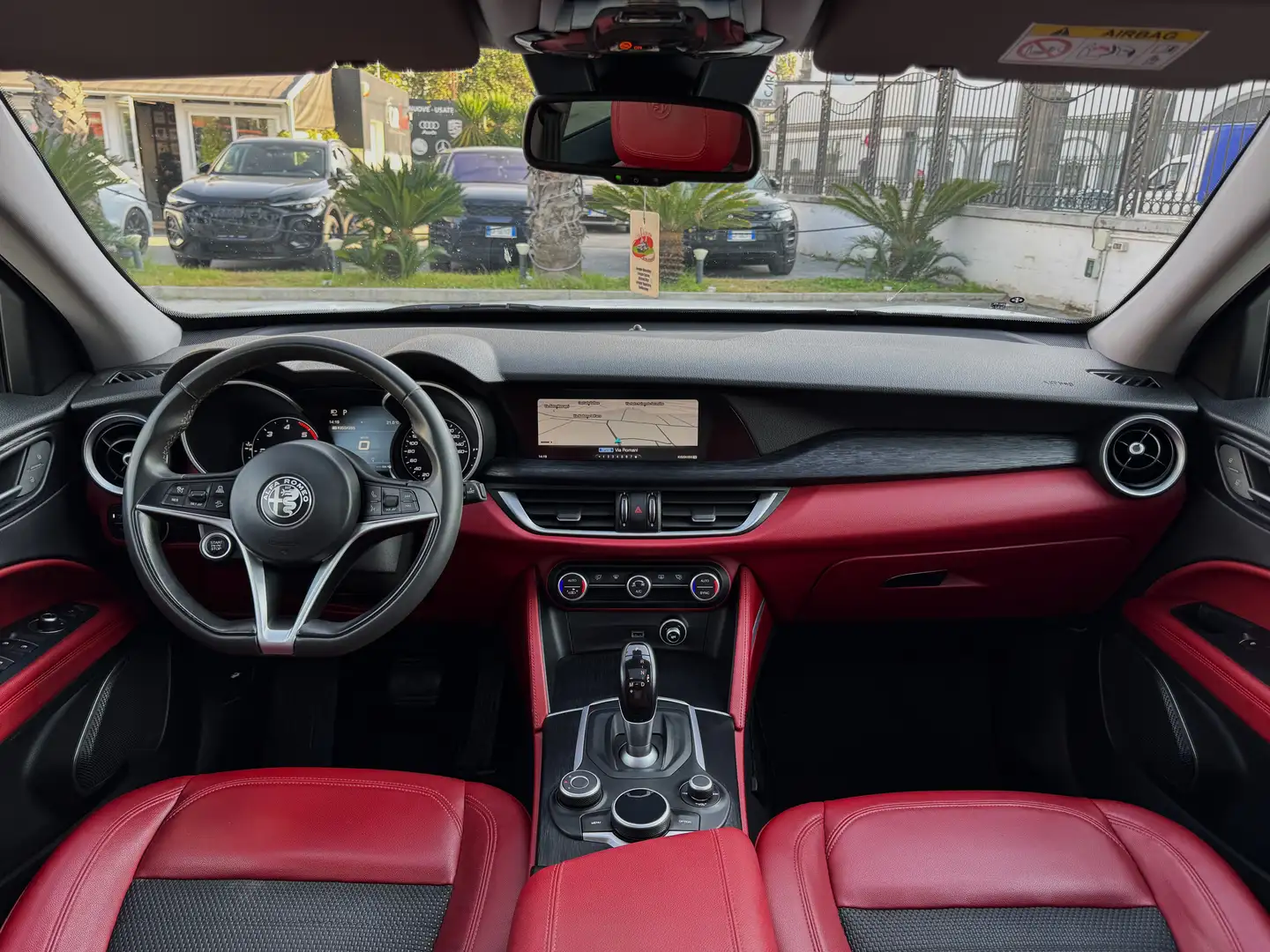 Alfa Romeo Stelvio 2.2 Turbo Diesel Super Q4 210CV TETTO PELLE ROSSA Blanc - 2