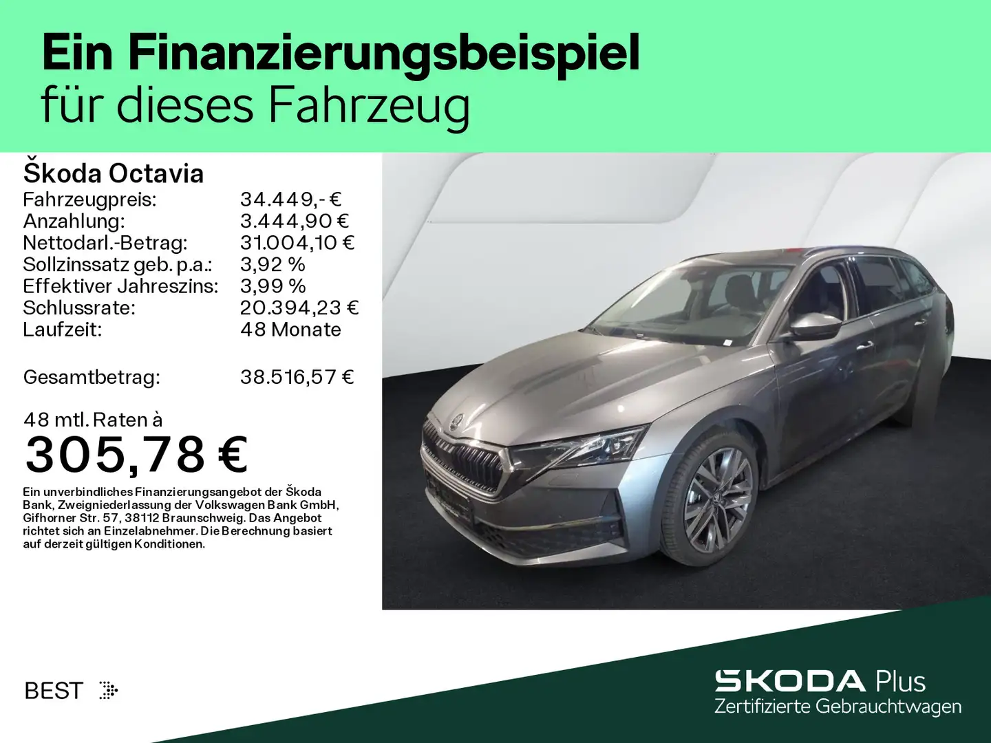 Skoda Octavia Combi 1.5 TSI e-TEC DSG SELECTION*MATRIX Grau - 2