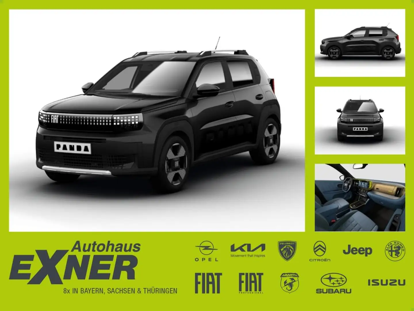 Fiat Grande Panda Elektro | TOP-AUSSTATTUNG | INKL. AUFPREISFARBE | Schwarz - 1